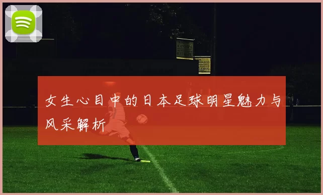 女生心目中的日本足球明星魅力与风采解析